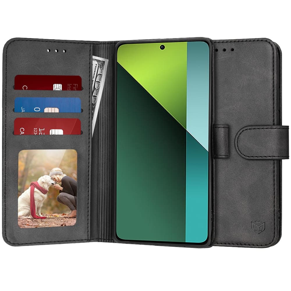Techsuit Diary Book - θήκη για Xiaomi Redmi Note 13 Pro - Μαύρο