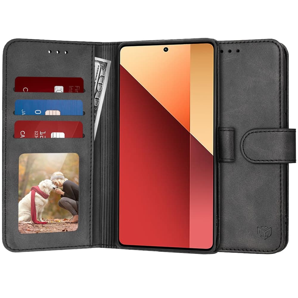Techsuit Diary Book - θήκη για Xiaomi Redmi Note 13 Pro / Poco M6 - Μαύρο