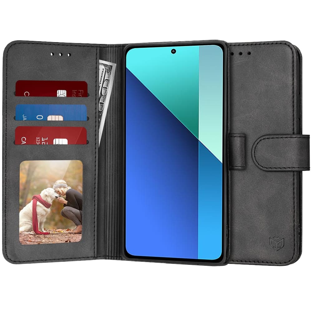 Techsuit Diary Book - θήκη για Xiaomi Redmi Note 13 4G - Μαύρο