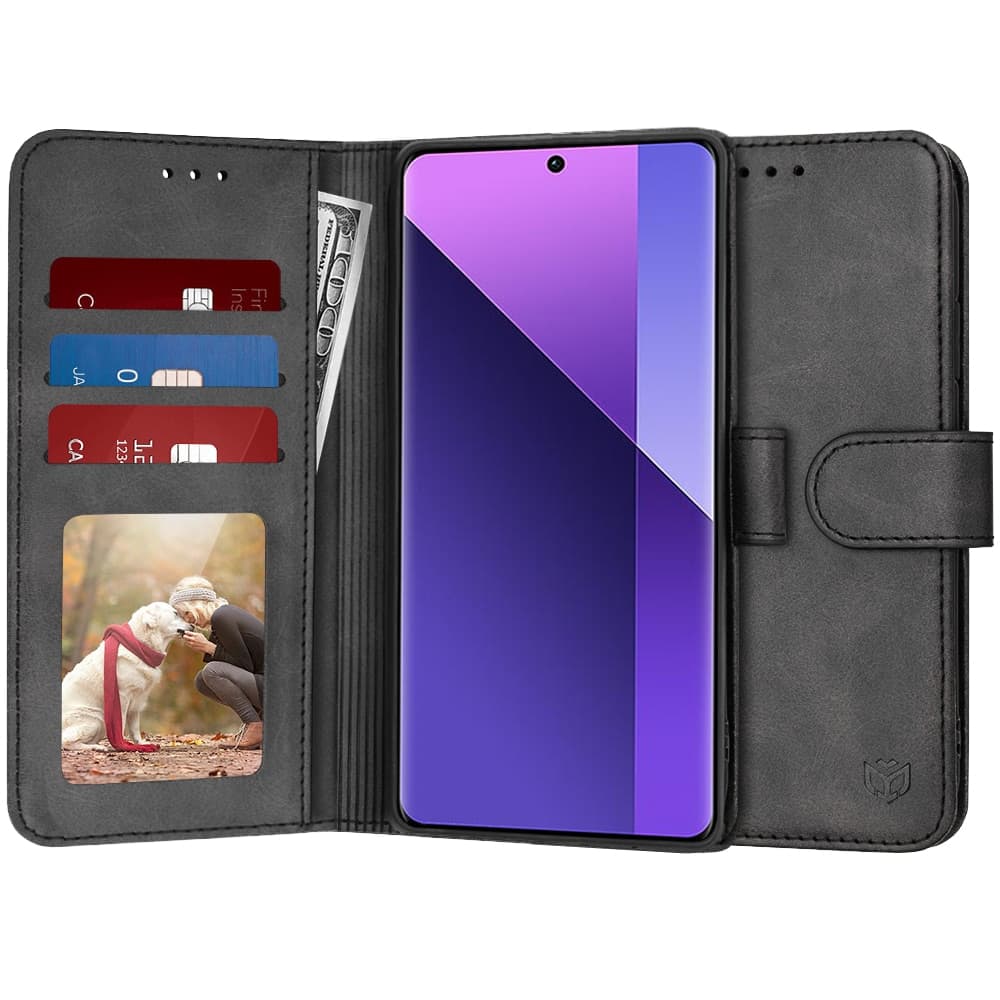 Techsuit Diary Book - θήκη για Xiaomi Redmi Note 13 Pro+ 5G - Μαύρο