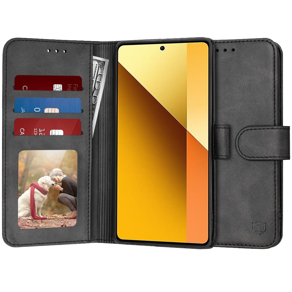 Techsuit Diary Book - θήκη για Xiaomi Redmi Note 13 5G - Μαύρο