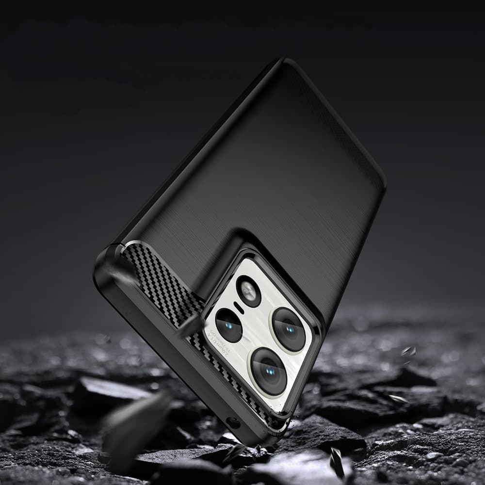 Techsuit Carbon Silicone - θήκη για Motorola Edge 50 Ultra - Μπλε 3