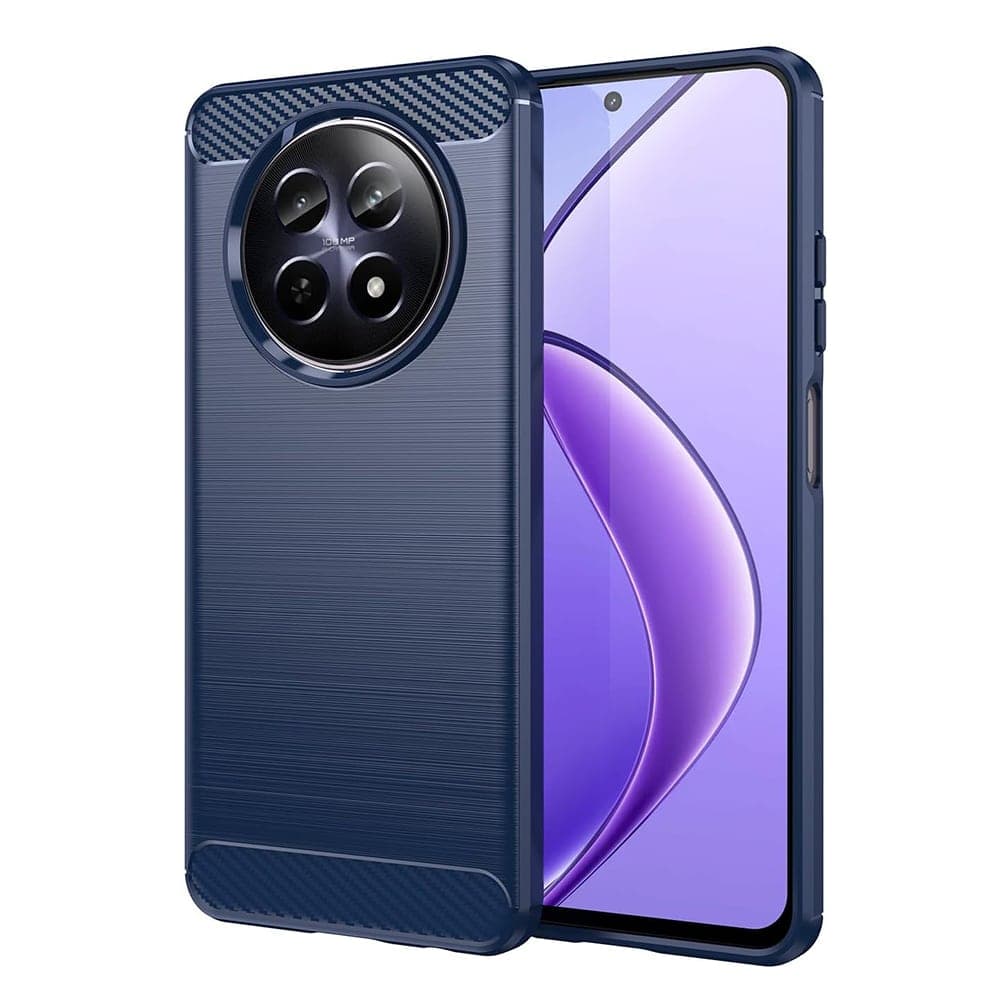 Techsuit Carbon Silicone - θήκη για Realme 12 - Μπλε