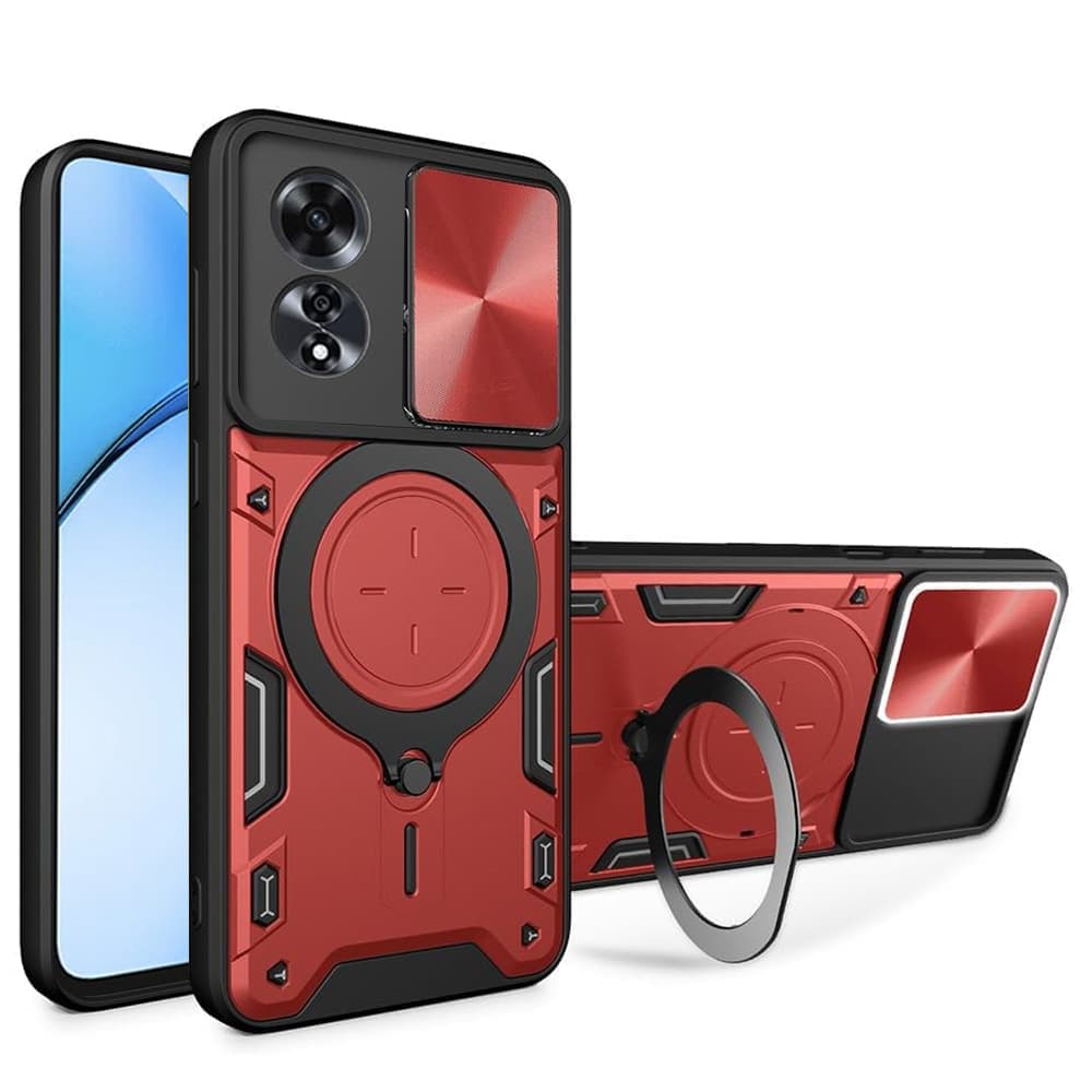 Techsuit CamGuard Pro - θήκη για Oppo A60 - Κόκκινο