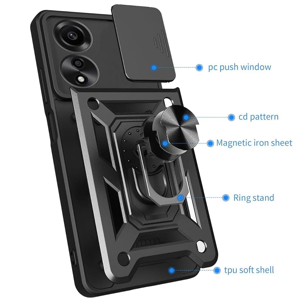 Techsuit CamShield Series - θήκη για Oppo A60 - Μαύρο 3