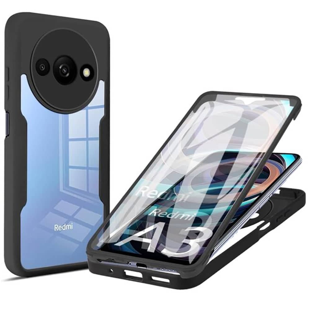 Techsuit ColorVerse 360 Series - θήκη για Xiaomi Redmi A3 / A3x - Μαύρο