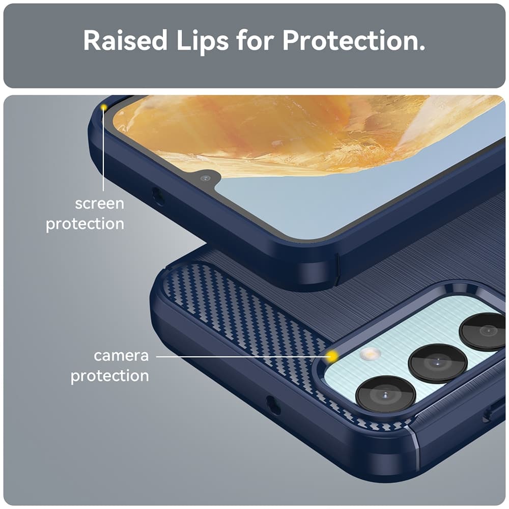 Techsuit Carbon Silicone - θήκη για Oppo Reno12 Pro - Μαύρο 5