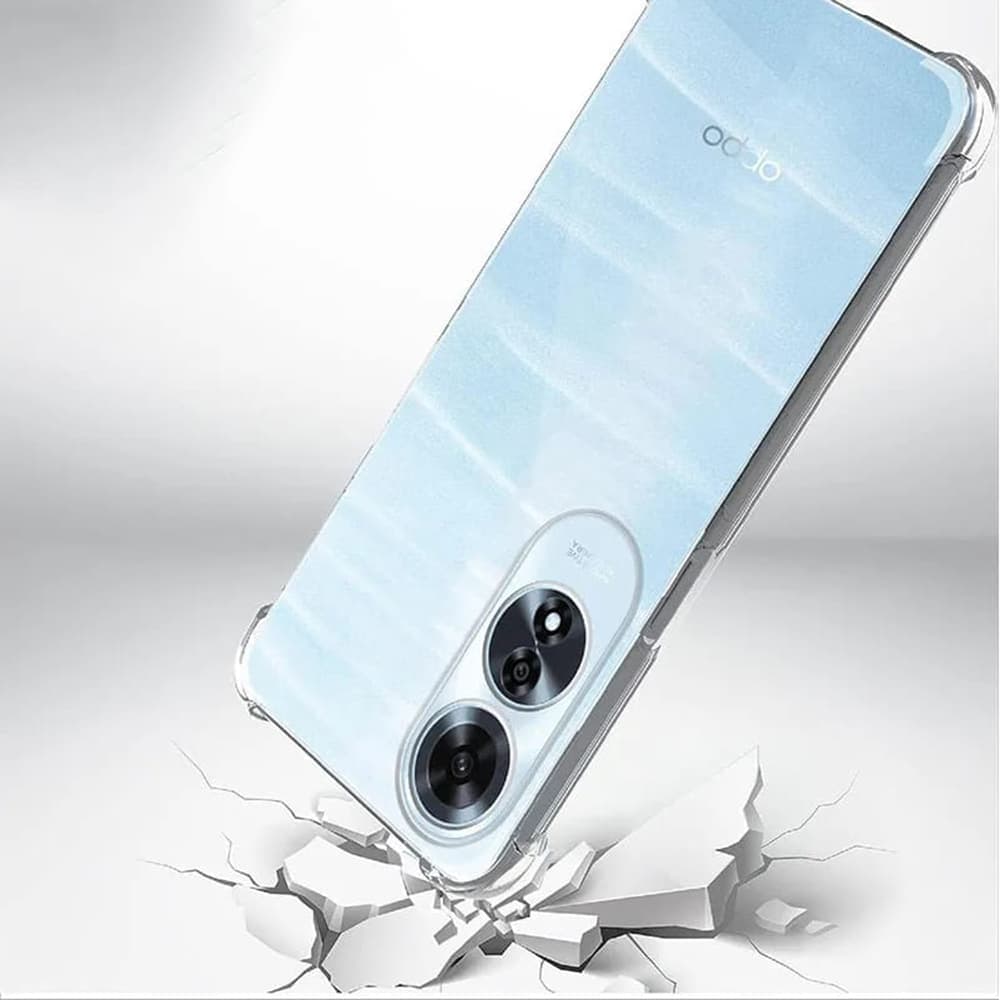 Techsuit Shockproof Clear Silicone - θήκη για Oppo A60 - Διάφανο 4