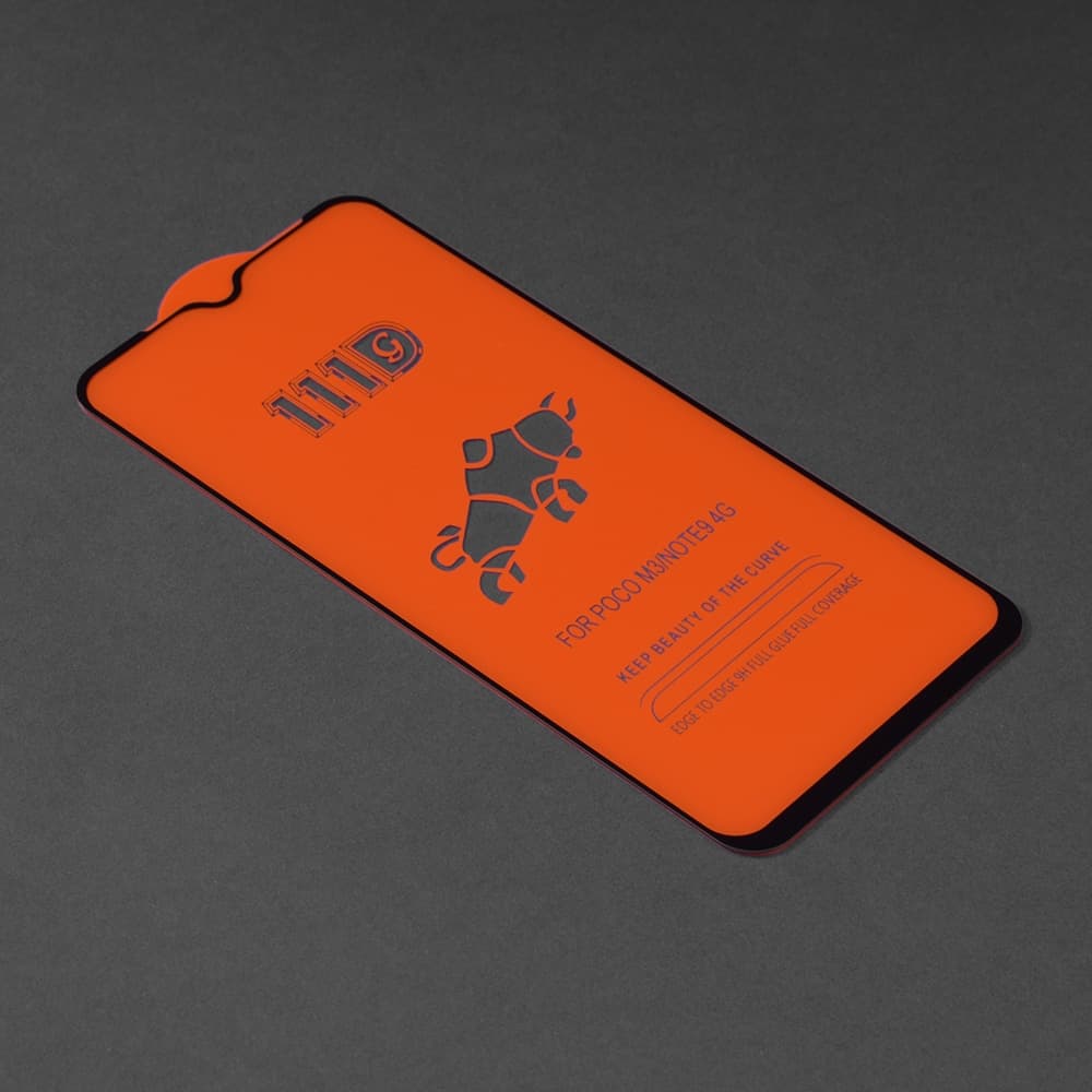 Techsuit - 111D Πλήρης Κάλυψη / Full Glue Γυαλί - Xiaomi Poco M3 / Redmi 9 Power / Redmi 9T - Μαύρο 2