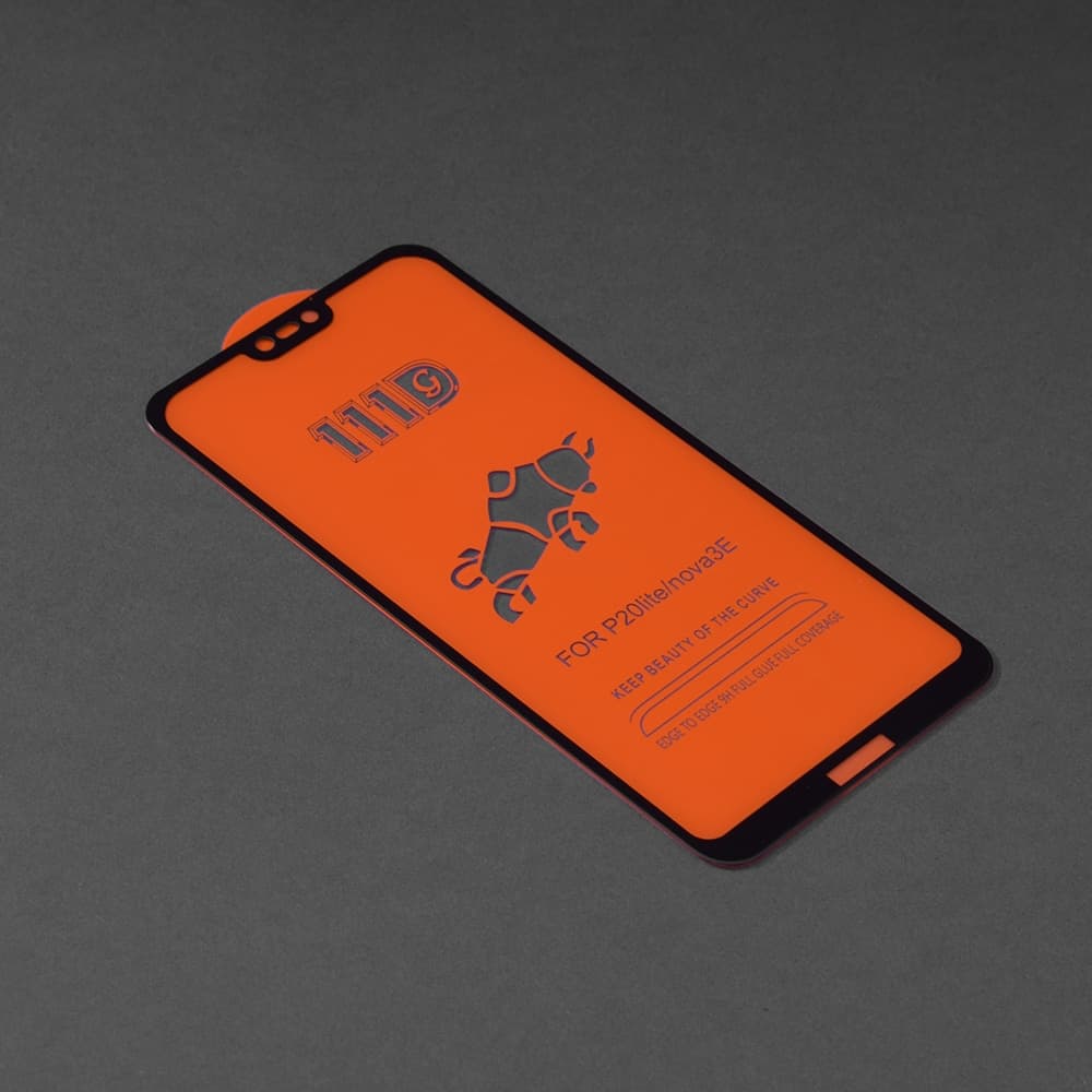 Techsuit - 111D Πλήρης Κάλυψη / Full Glue Γυαλί - Huawei P20 Lite - Μαύρο 2