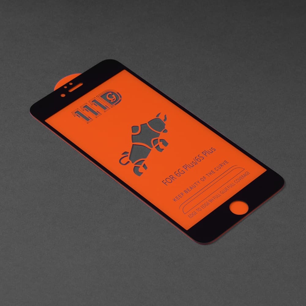 Techsuit - 111D Πλήρης Κάλυψη / Full Glue Γυαλί - iPhone 6 Plus / 6s Plus - Μαύρο 2