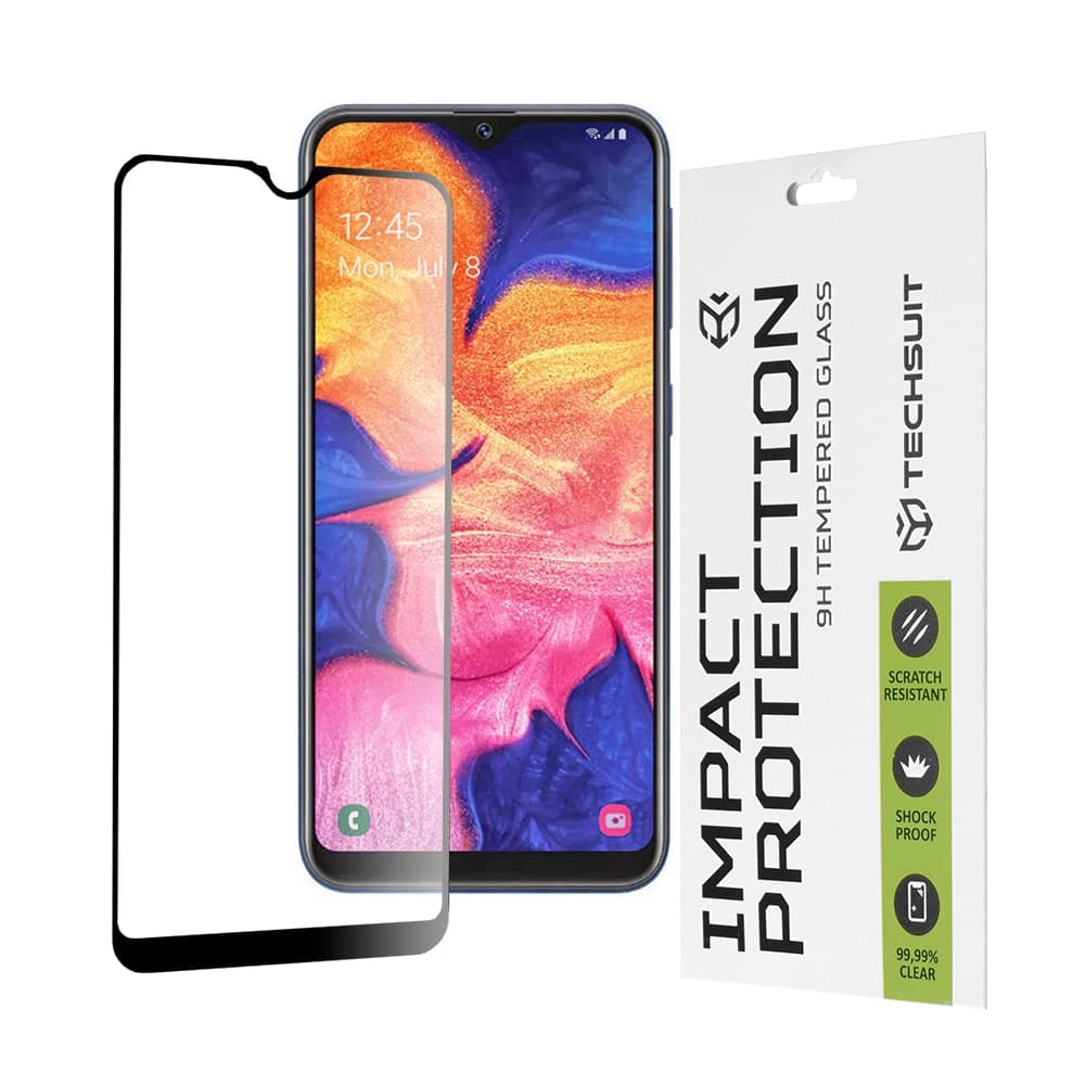 Techsuit - 111D Πλήρης Κάλυψη / Full Glue Γυαλί - Samsung Galaxy A10e / A20e - Μαύρο