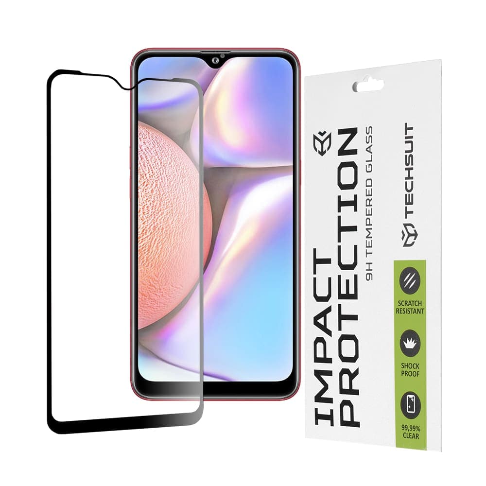 Techsuit - 111D Πλήρης Κάλυψη / Full Glue Γυαλί - Samsung Galaxy A10 / A10s / M01s / M10 - Μαύρο
