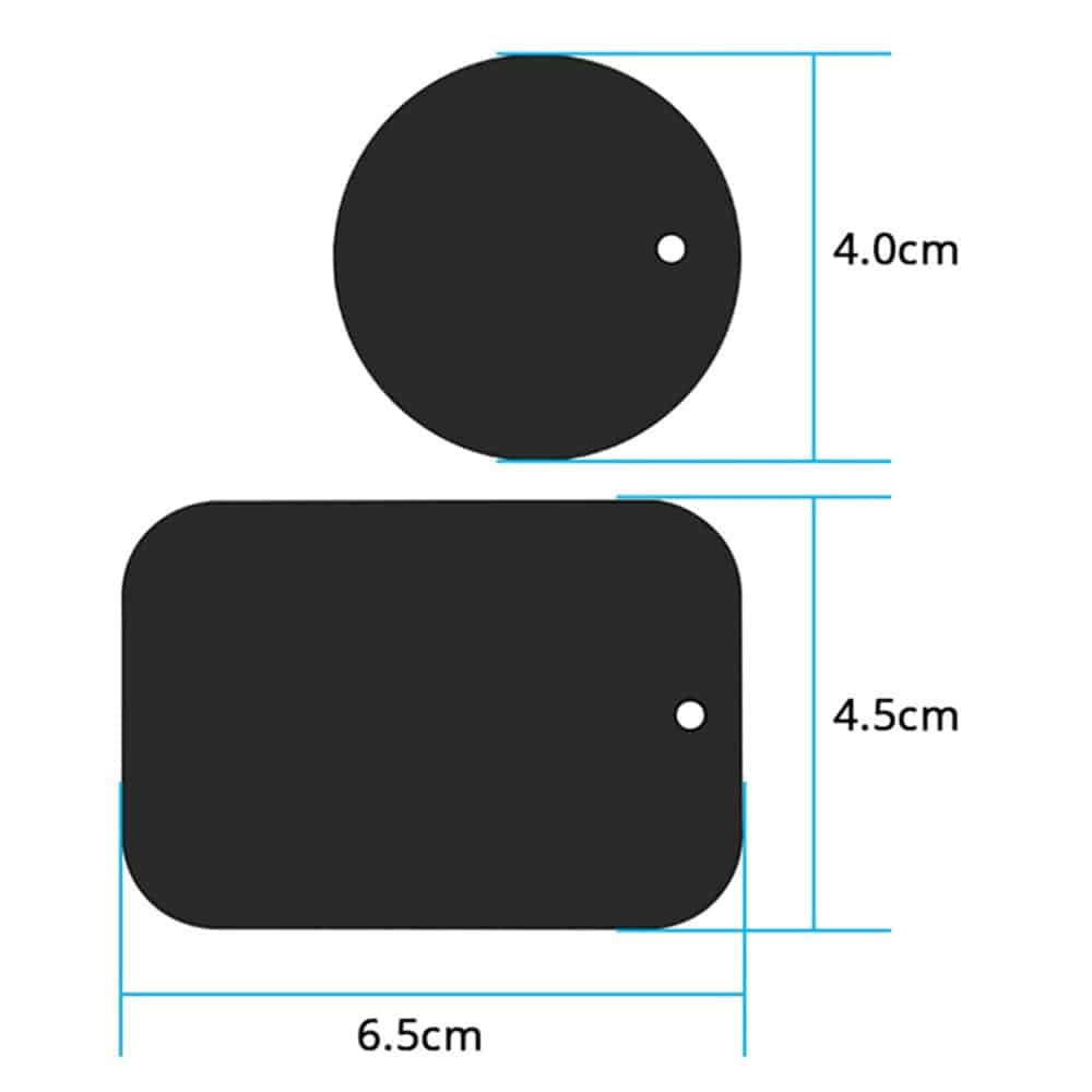 Techsuit - (2 pack) Metal Plate (MP03) - with Matte Cover Paint - Black 6