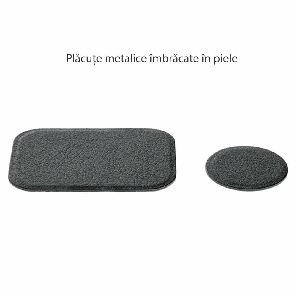 Techsuit - (2 pack) Metal Plate (MP02) - with PU Leather Cover - Black 4