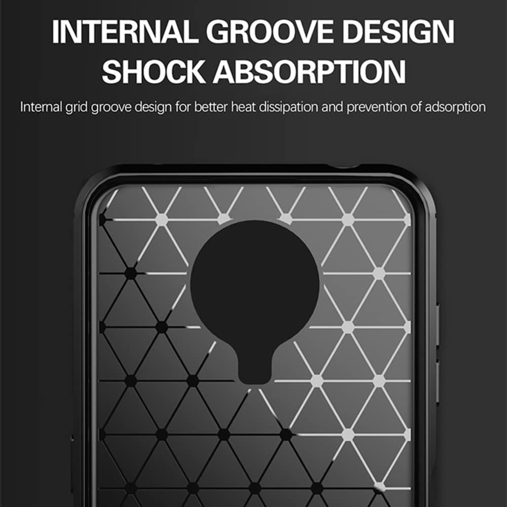 Techsuit Carbon Silicone - θήκη για Nokia G10 - Μαύρο 3