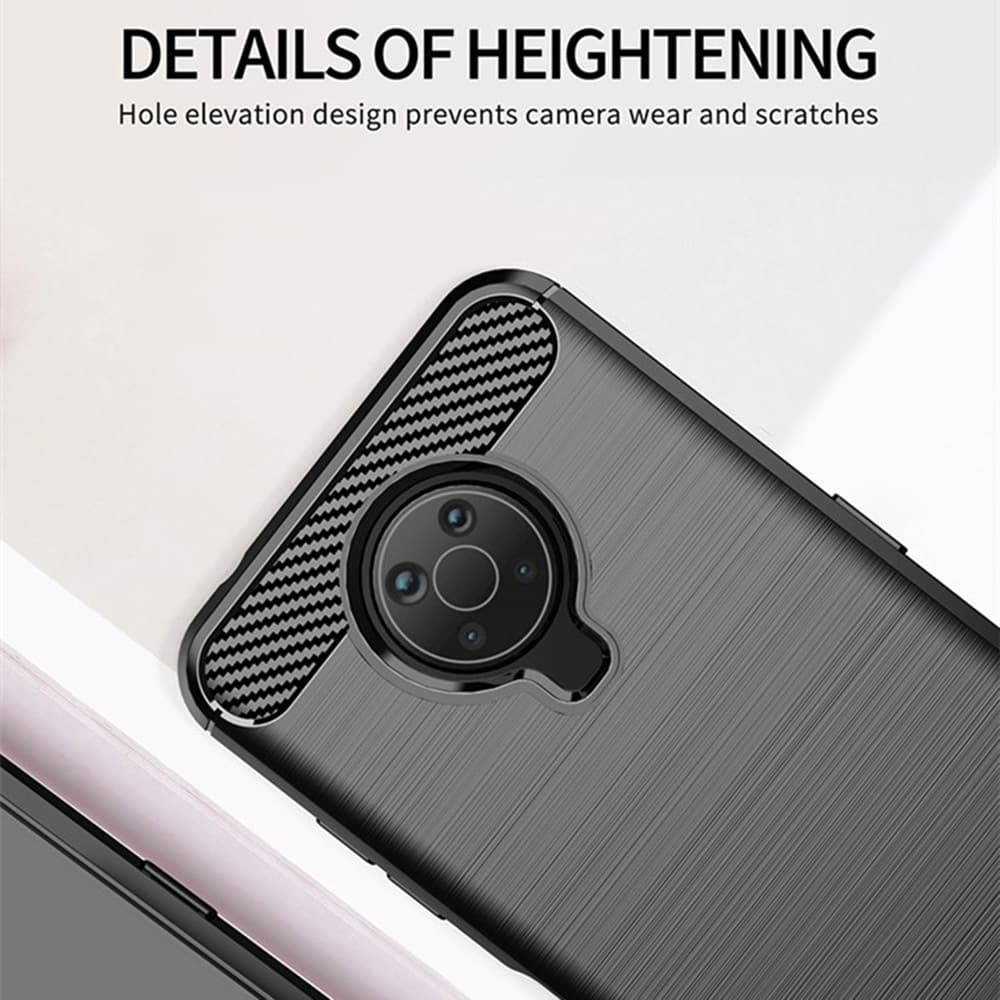 Techsuit Carbon Silicone - θήκη για Nokia G10 - Μαύρο 6