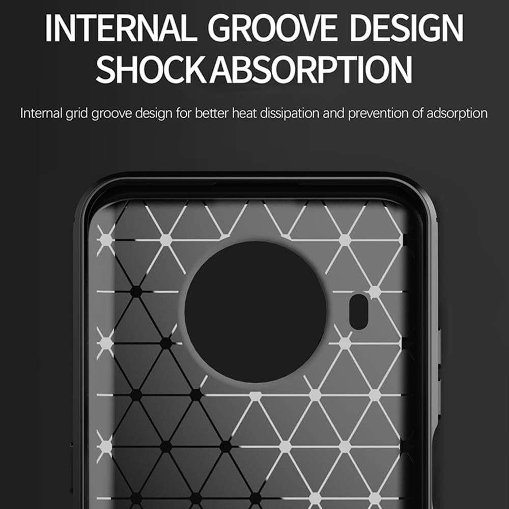 Techsuit Carbon Silicone - θήκη για Nokia X10 - Μαύρο 3