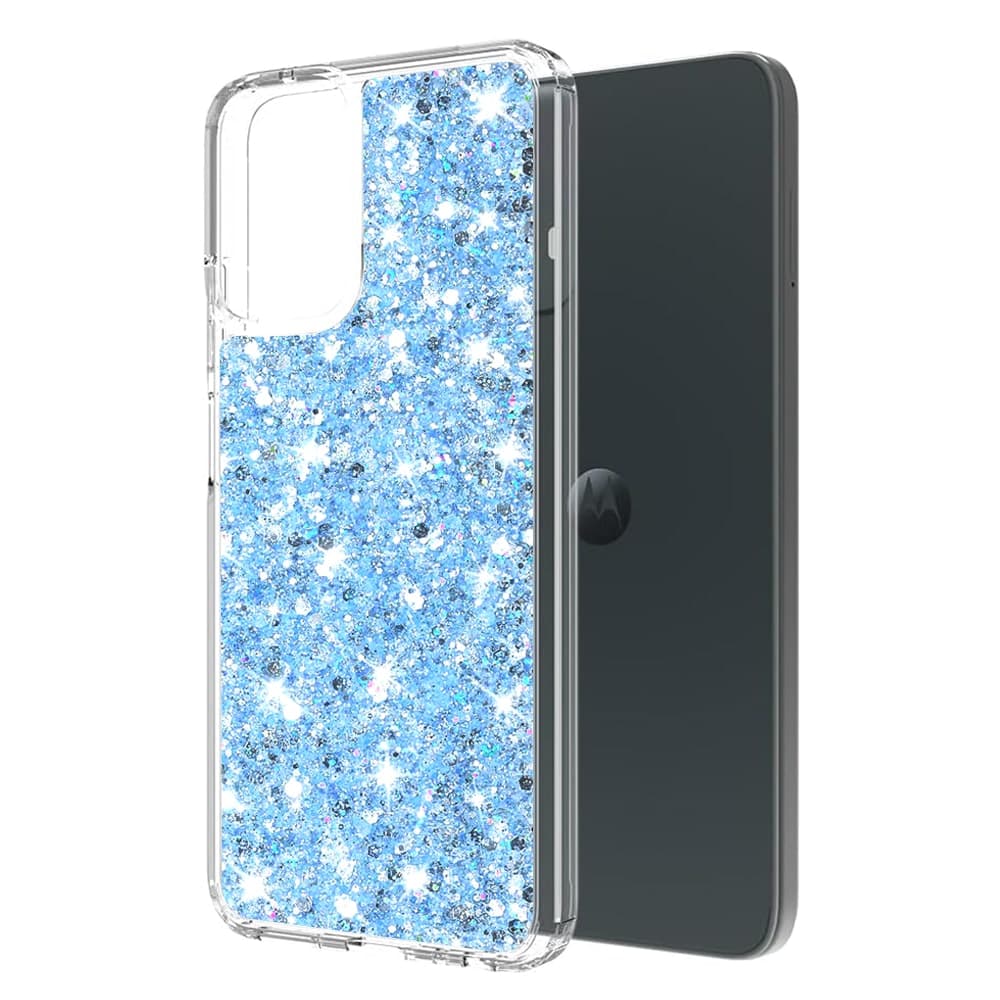 Techsuit Sparkly Glitter - θήκη για Motorola Moto G14 - Μπλε