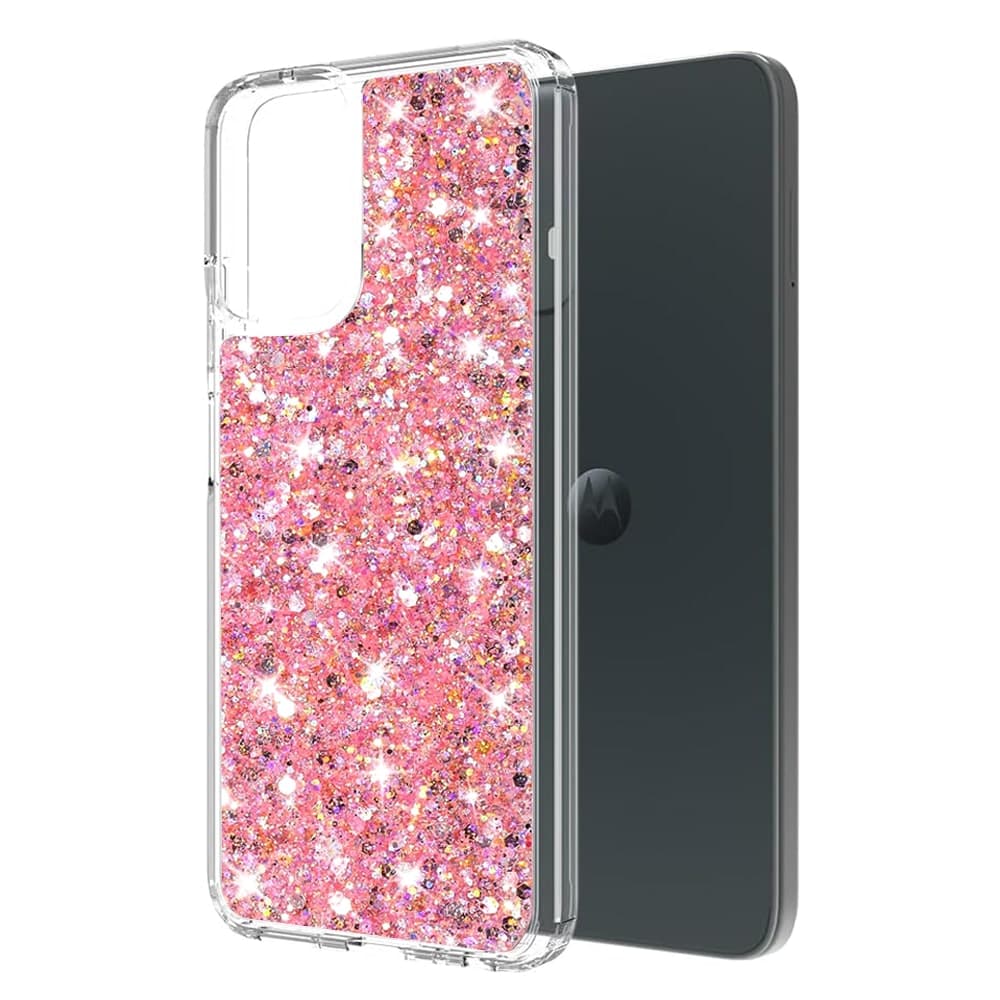 Techsuit Sparkly Glitter - θήκη για Motorola Moto G14 - Ροζ