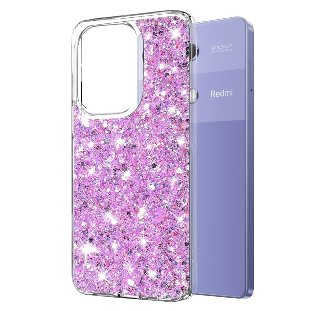 Techsuit Sparkly Glitter - θήκη για Xiaomi Redmi Note 13 Pro 4G / Poco M6 - Πολύχρωμο