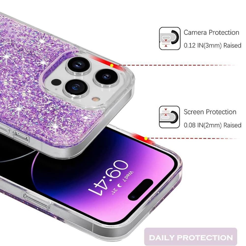 Techsuit Sparkly Glitter - θήκη για Xiaomi Redmi Note 13 Pro+ 5G - Πολύχρωμο 2