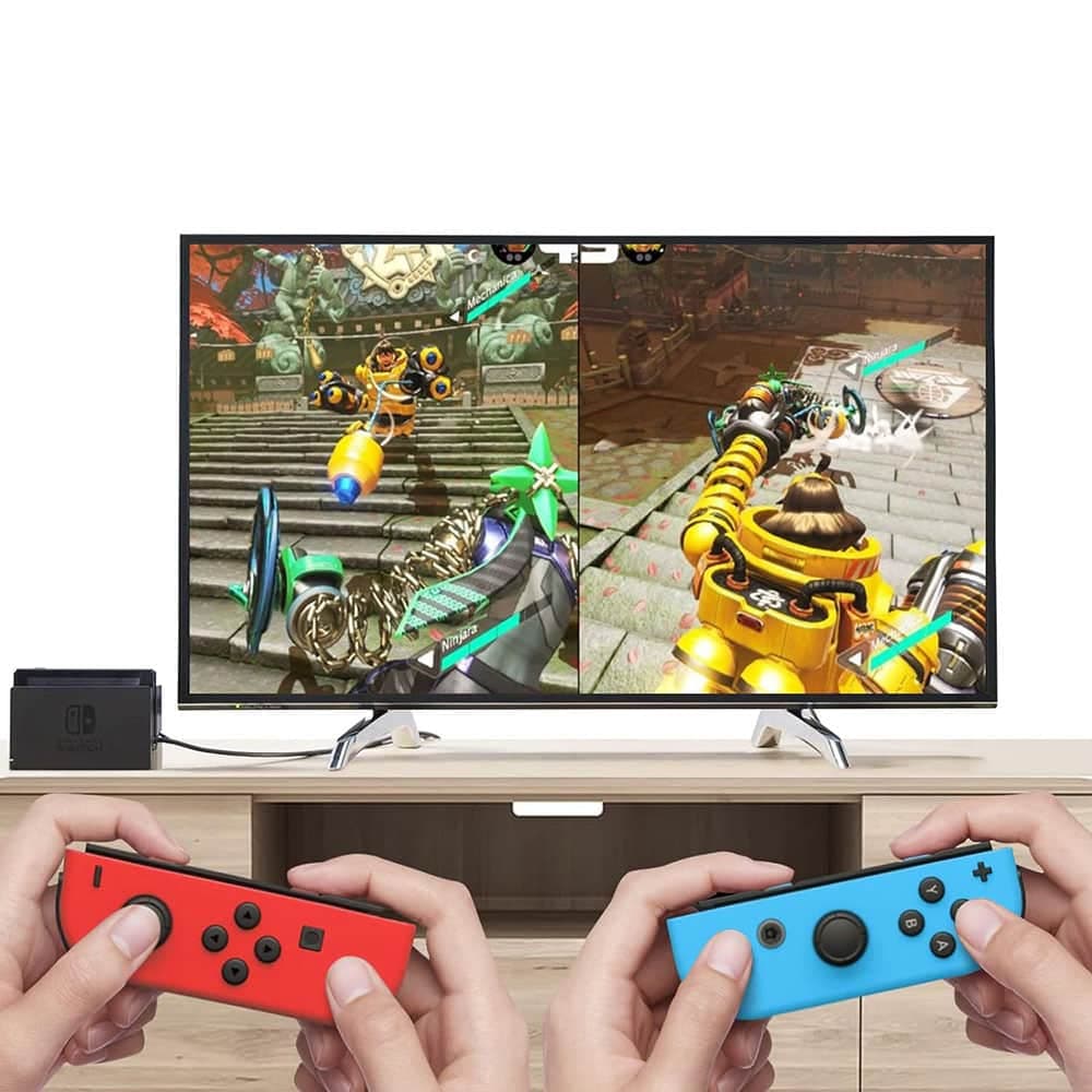Techsuit - Ασύρματο Χειριστήριο Switch (THSWC) - με ενσωματωμένο Joystick 360°, 450mAh, 6 Άξονες - Κόκκινο/Μπλε 3