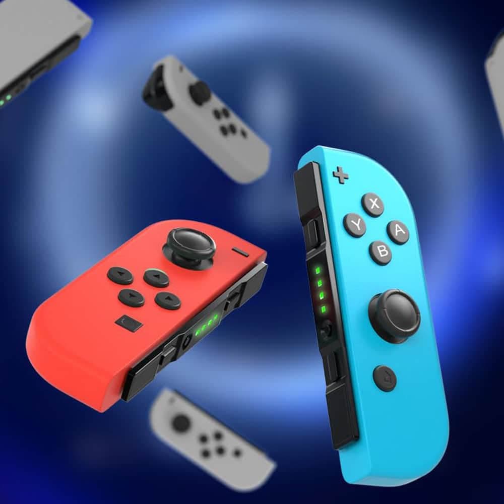 Techsuit - Ασύρματο Χειριστήριο Switch (THSWC) - με ενσωματωμένο Joystick 360°, 450mAh, 6 Άξονες - Κόκκινο/Μπλε 4