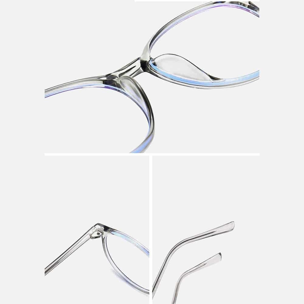 Techsuit - Γυαλιά Anti-Blue Light Reflex TR90 (F8551-C7) - Στρογγυλά - Γκρι One Size 3