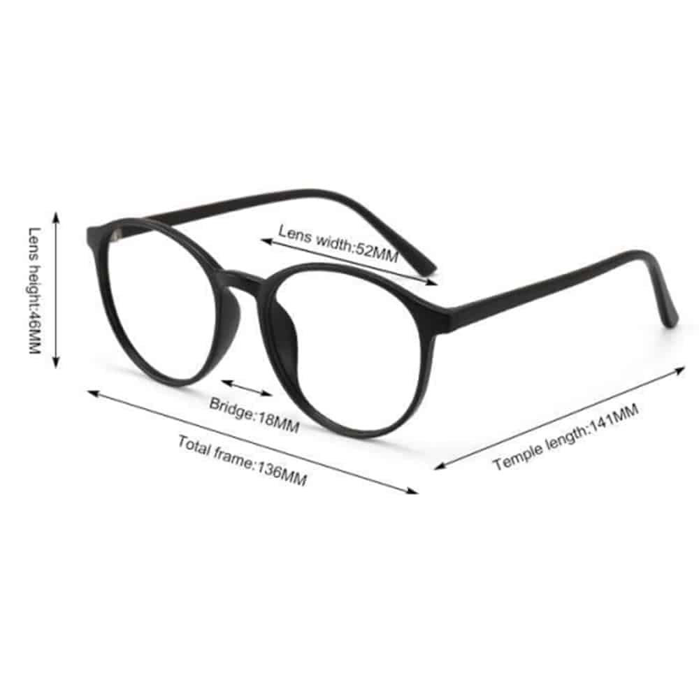 Techsuit - Γυαλιά Anti-Blue Light Reflex TR90 (F8551-C7) - Στρογγυλά - Γκρι One Size 7