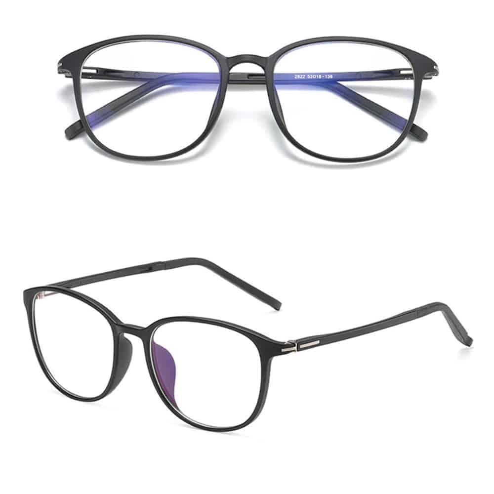 Techsuit - Γυαλιά Anti-Blue Light Reflex PC (F2822) - Στρογγυλά - Μαύρο Άμμος One Size 4