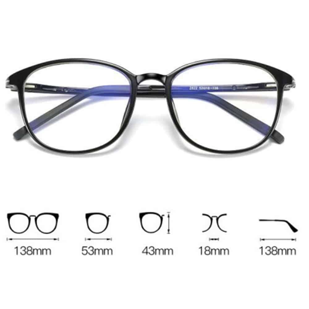Techsuit - Γυαλιά Anti-Blue Light Reflex PC (F2822) - Στρογγυλά - Μαύρο Άμμος One Size 7