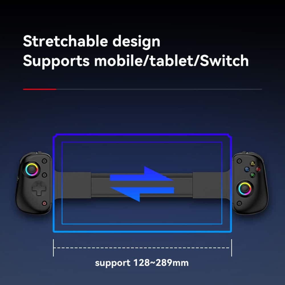 Techsuit - Ασύρματο Τηλεχειριστήριο (BSP-D8 Pro) - για Τηλέφωνα, Bluetooth, 400mAh, με RGB Φως - Μαύρο 7