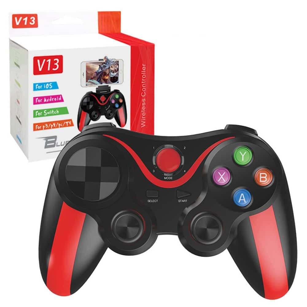 Techsuit - Ασύρματο Τηλεχειριστήριο (V13) - Bluetooth V4.0, 2.4G, 400mAh, Universal - Κόκκινο