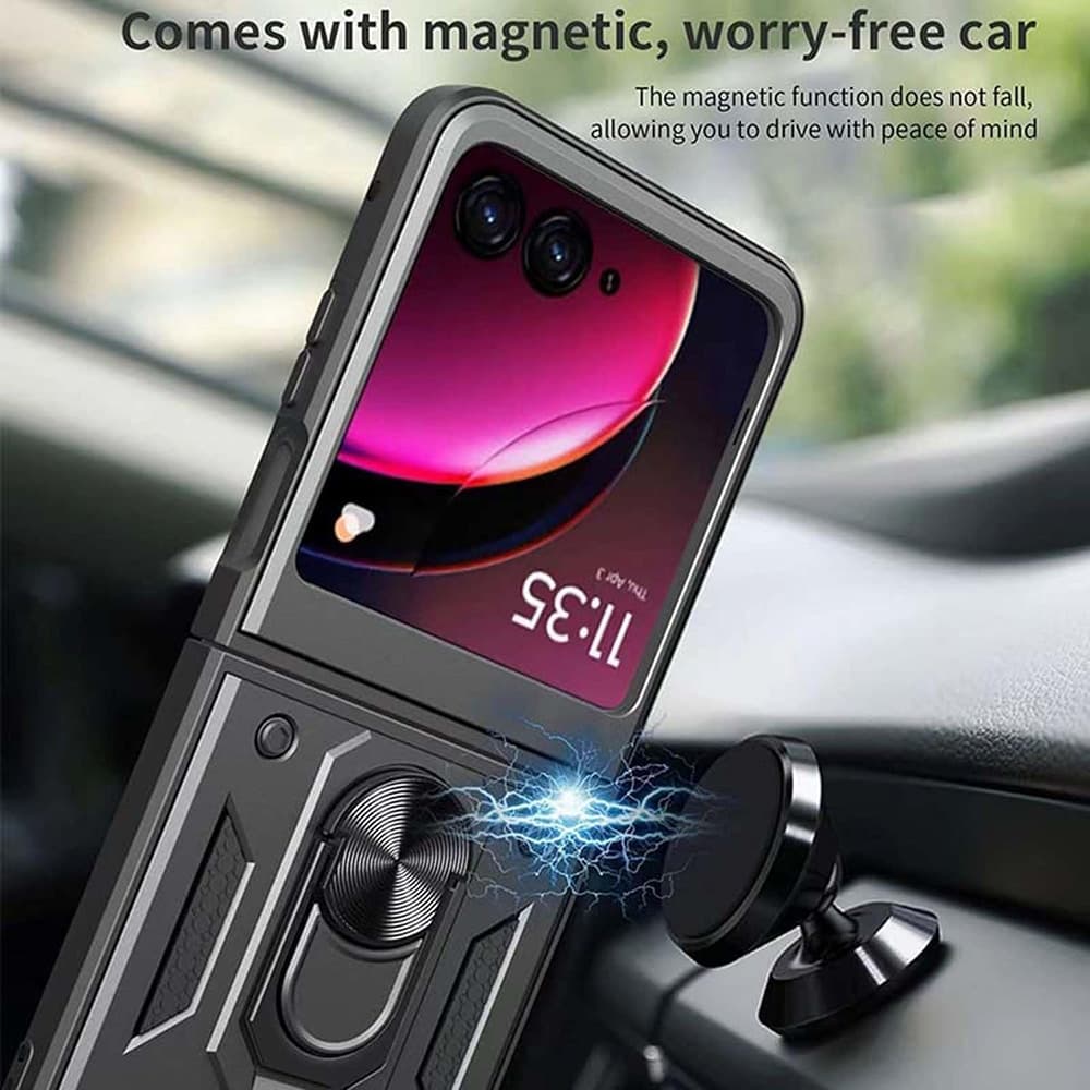 Techsuit CamShield Series - θήκη για Motorola Razr 50 / 60 - Μαύρο 4