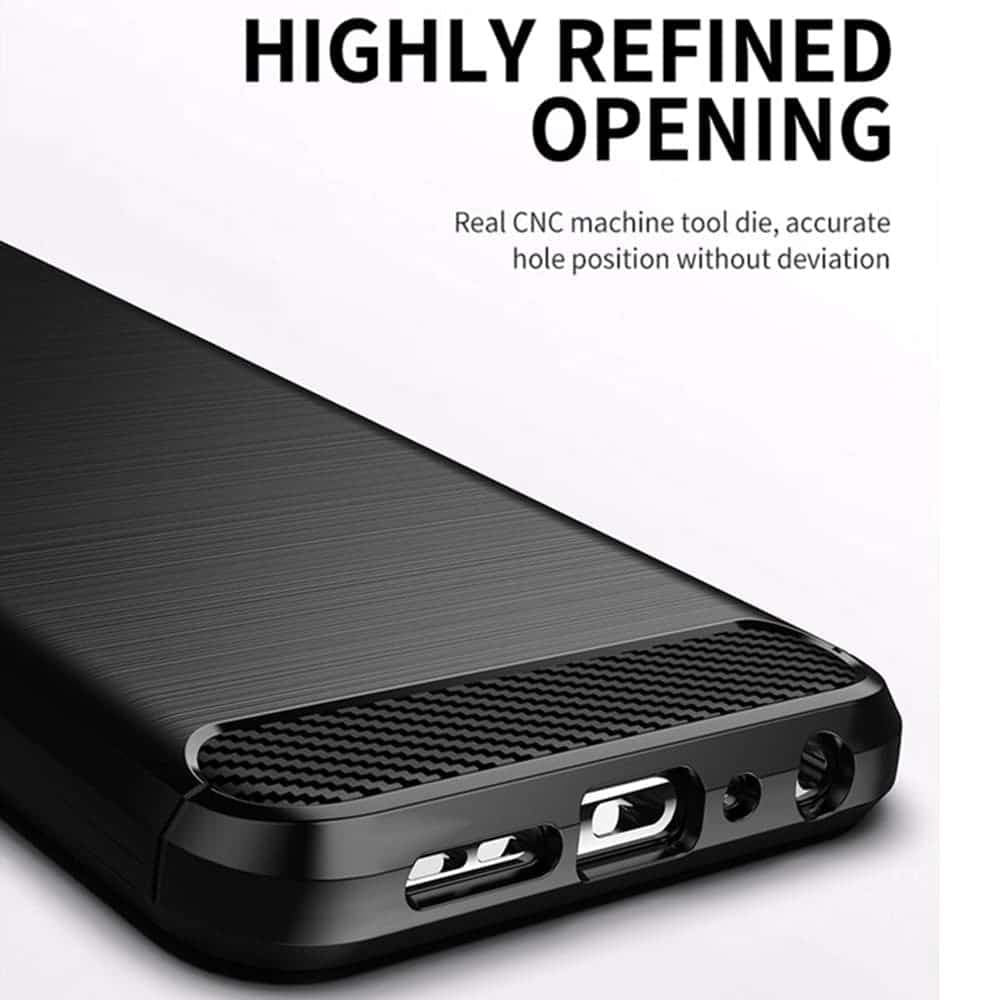 Techsuit Carbon Silicone - θήκη για Samsung Galaxy S21 - Μαύρο 6