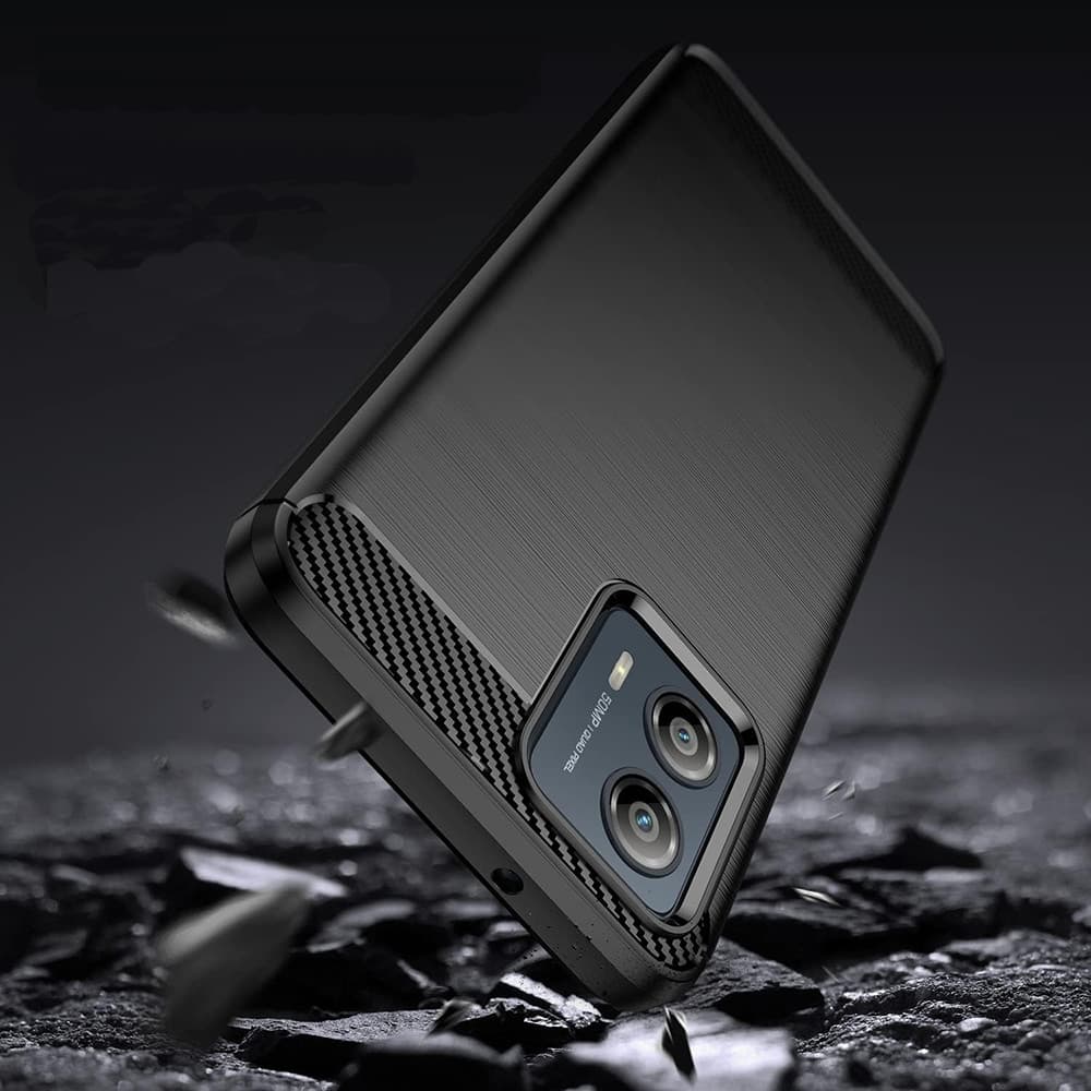 Techsuit Carbon Silicone - θήκη για Motorola Moto G85 - Μαύρο 3
