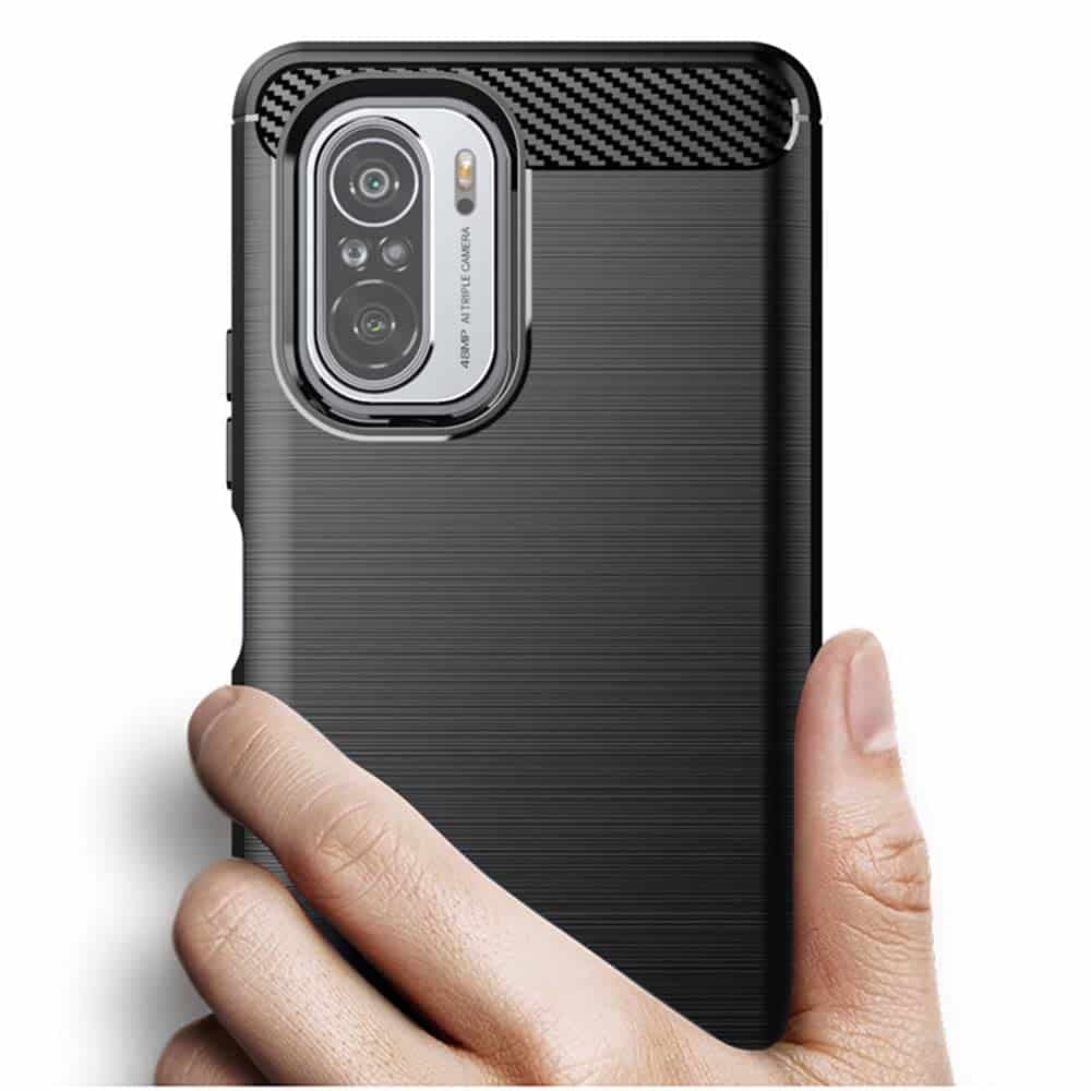 Techsuit Carbon Silicone - θήκη για Xiaomi Mi 11i - Μαύρο 2