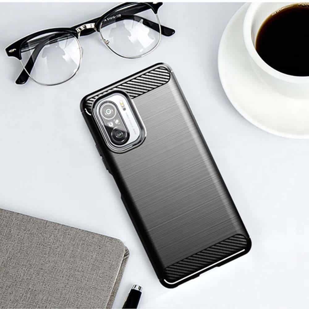 Techsuit Carbon Silicone - θήκη για Xiaomi Mi 11i - Μαύρο 4