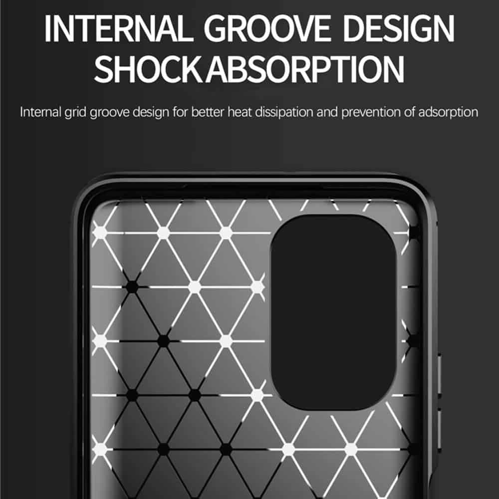 Techsuit Carbon Silicone - θήκη για Xiaomi Mi 11i - Μαύρο 5