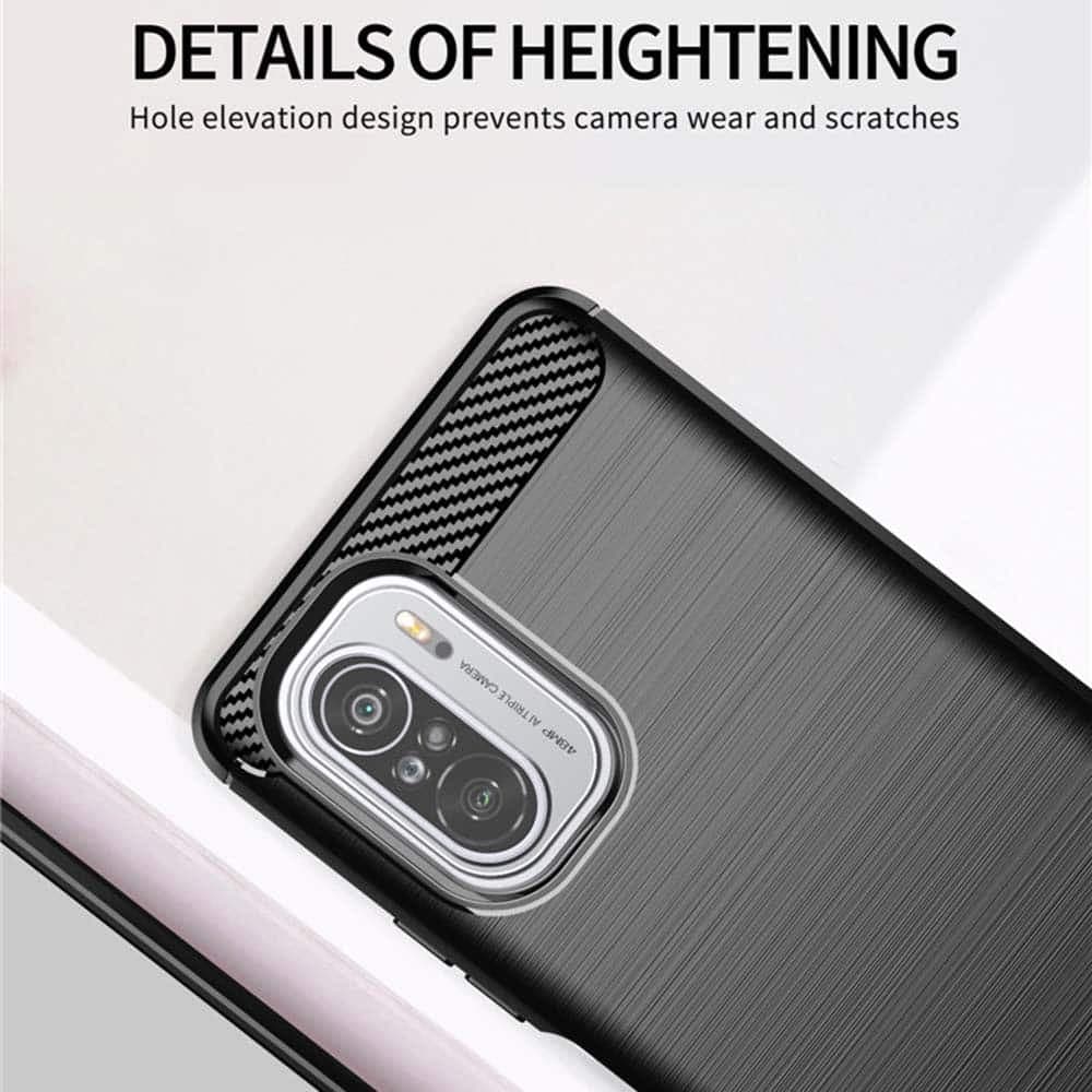 Techsuit Carbon Silicone - θήκη για Xiaomi Mi 11i - Μαύρο 6