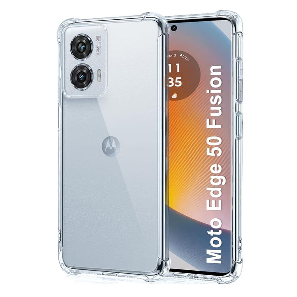 Techsuit Shockproof Clear Silicone - θήκη για Motorola Edge 50 Fusion - Διάφανο 2