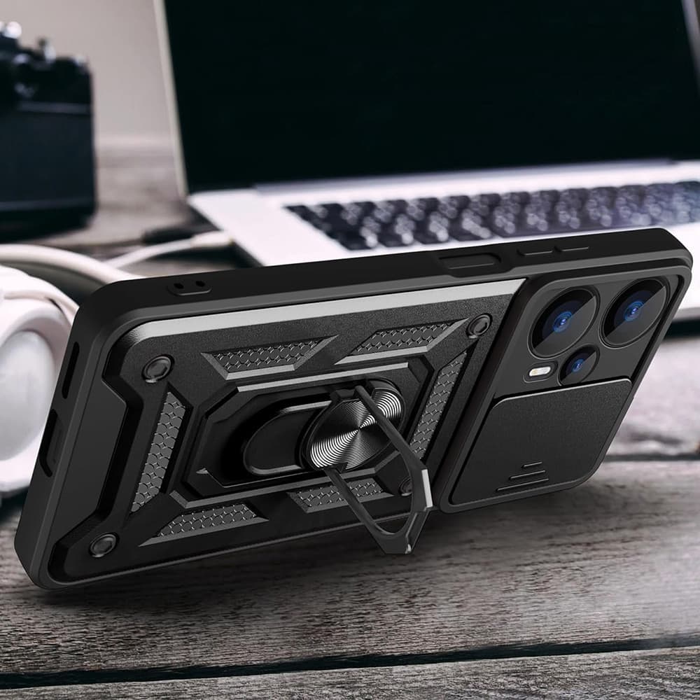 Techsuit CamShield Series - θήκη για Realme GT 6 / 6T - Μαύρο 5