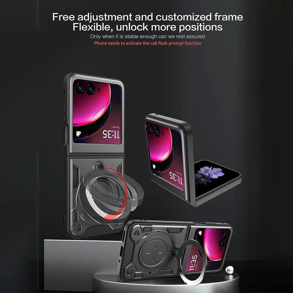 Techsuit CamGuard Pro - θήκη για Motorola Razr 50 / 60 - Μαύρο 5