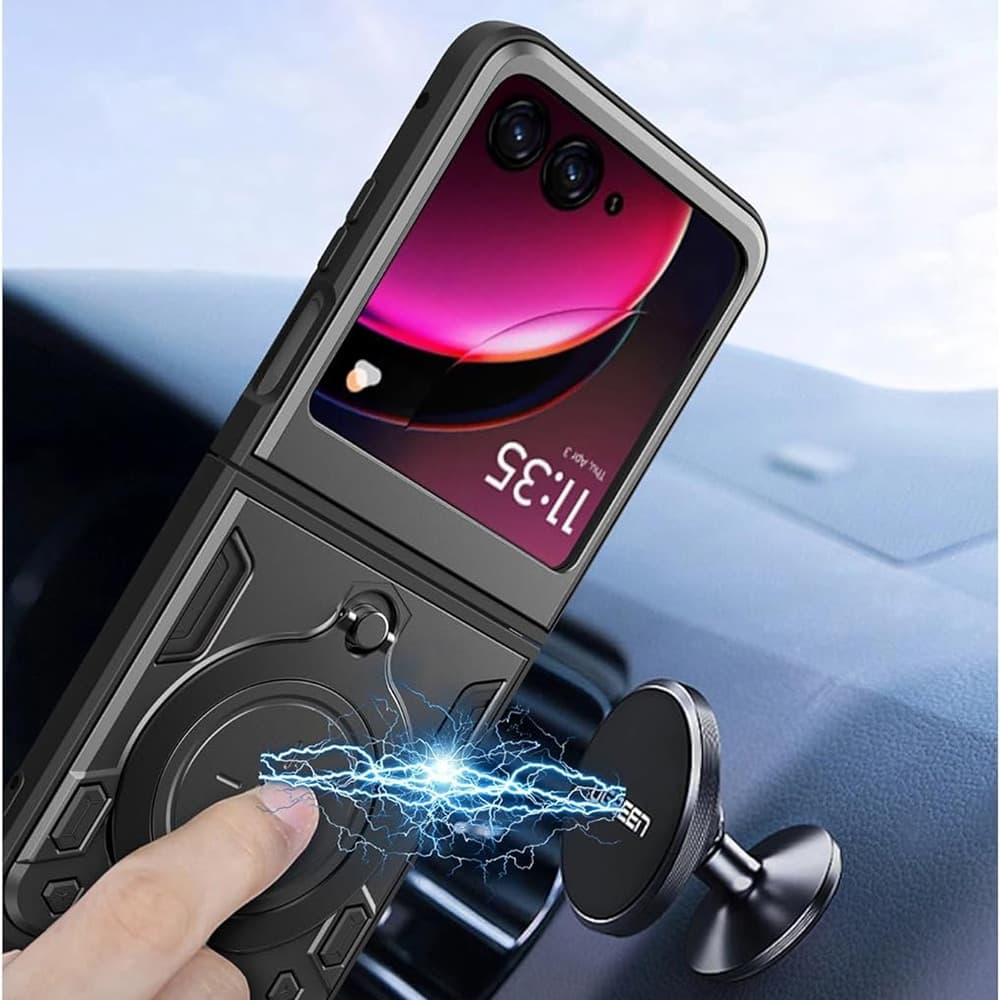 Techsuit CamGuard Pro - θήκη για Motorola Razr 50 / 60 - Μαύρο 4