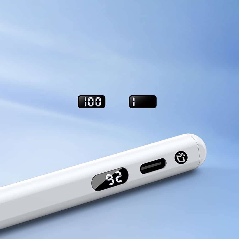 Dux Ducis - Stylus (SP-06) - για iPad Pro / Air, Power Display, Λειτουργία Κλίσης, Διακόπτης Αφής, Έξυπνο Τσιπ - Λευκό 6