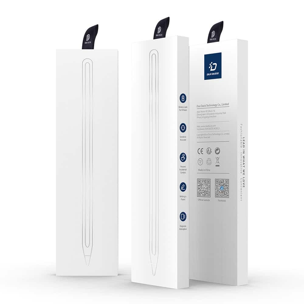 Dux Ducis - Stylus (SP-06) - για iPad Pro / Air, Power Display, Λειτουργία Κλίσης, Διακόπτης Αφής, Έξυπνο Τσιπ - Λευκό 7