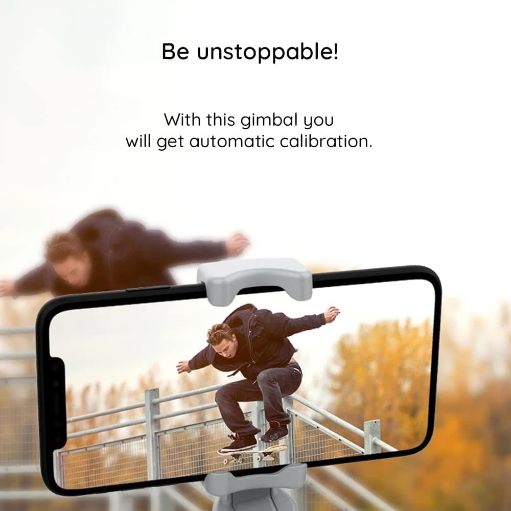 Techsuit - Phone Gimbal (SK062) - 3 Axis, Intelligent Tracking, Automatic Calibration, Joystick, Foldable, 2500mAh - Gray 7