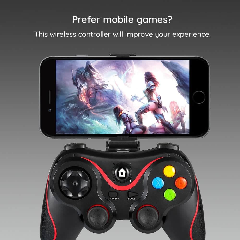 Techsuit - Ασύρματο Τηλεχειριστήριο (V8) - Bluetooth V4.0, 2.4G, 400mAh - Μπλε 3
