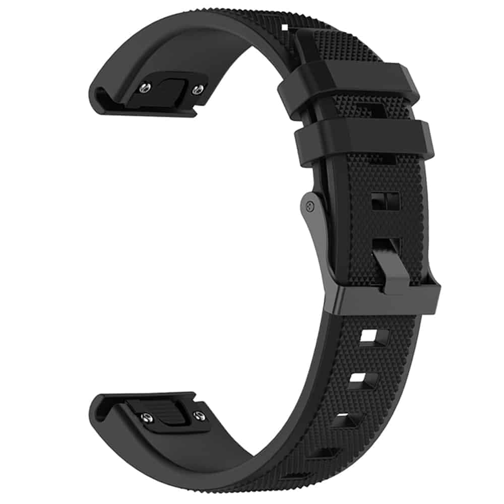 Techsuit - Watchband QuickFit 26mm (W058) - Garmin Fenix 3/3 HR/5X/5X Plus/6X/6X Pro/7X/7X Pro Solar - Black
